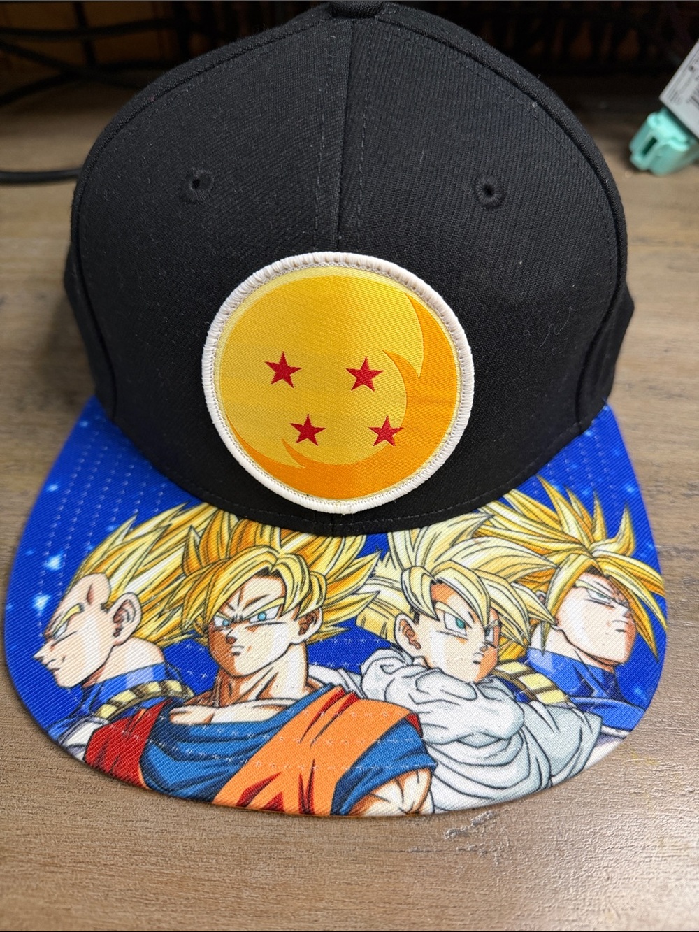 Dragon Ball Z Super Saiyan Flat Brim Snapback Hat